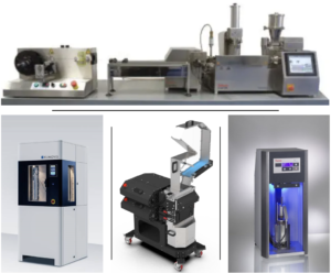 polymer processing equipment used in the 3D printing of medical devices